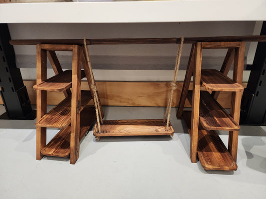 3-tier wooden double Dessert swing