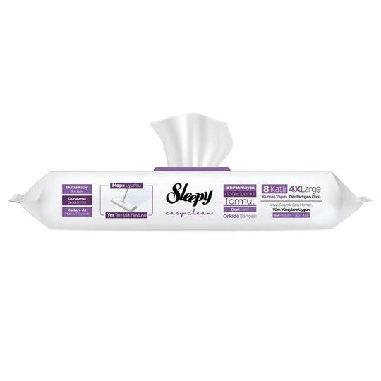 SLEEPY Easy Clean Orchid Garden floor wipes, 20-count resealable package