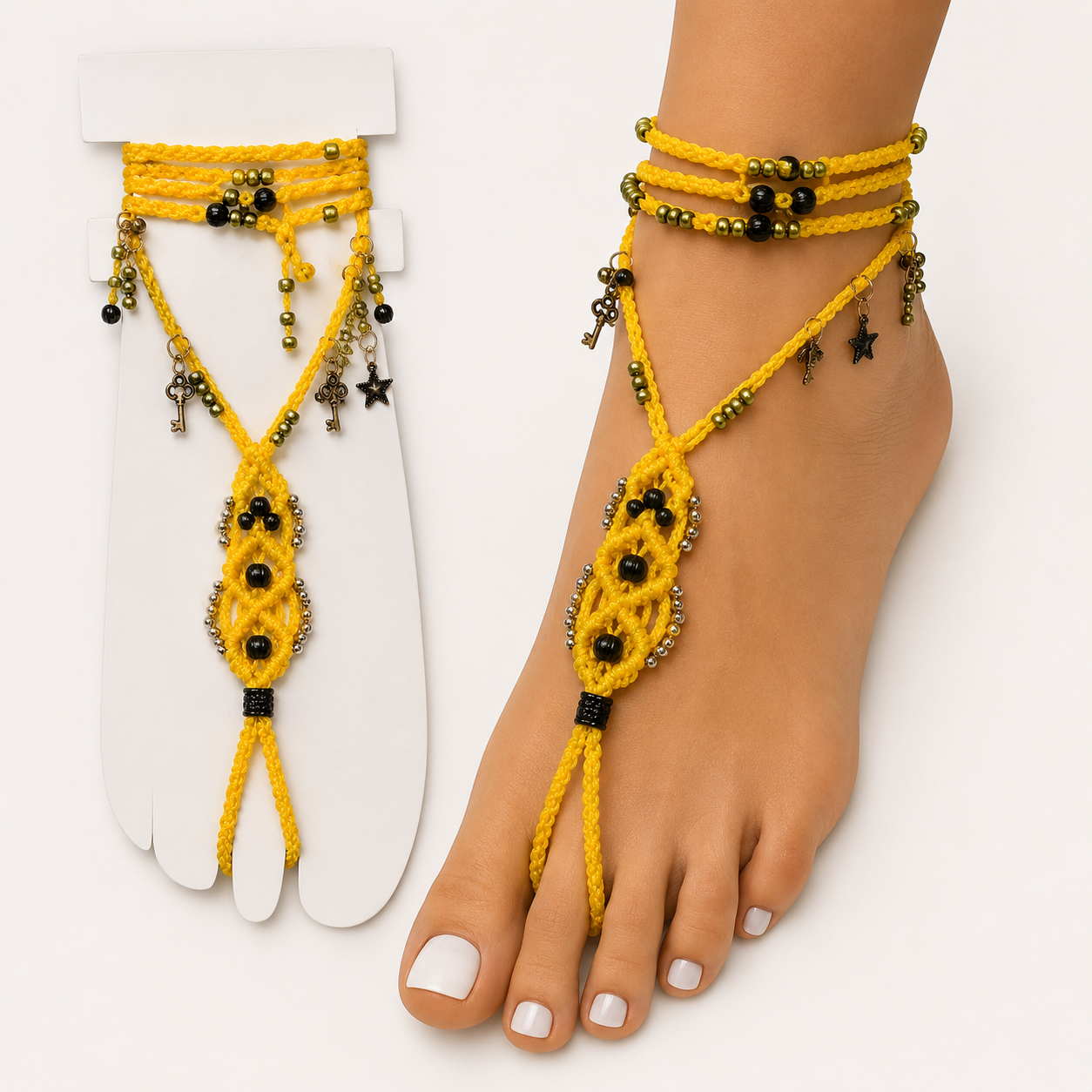 Barefoot Sandals 1 pcs and Anklet